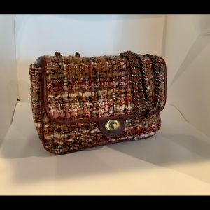 Patricia Nash tweed and leather crossbody